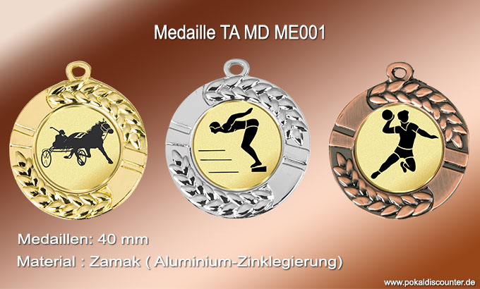 Medaillen - Medaille TA MD ME001 jetzt kaufen!
